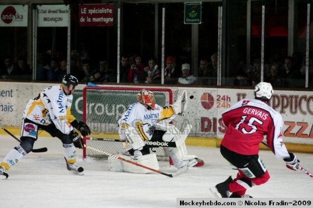Photo hockey match Briançon  - Rouen le 08/12/2009