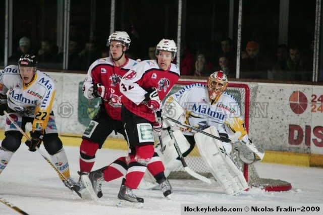 Photo hockey match Briançon  - Rouen le 08/12/2009