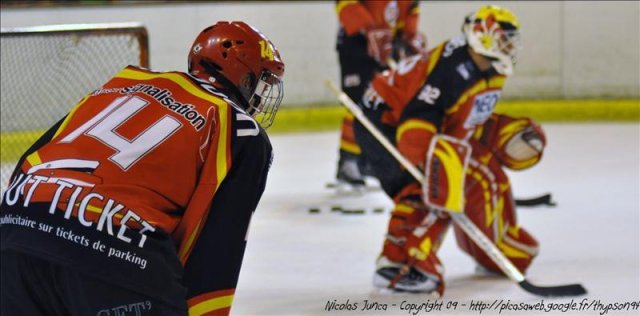 Photo hockey match Meudon - Cherbourg le 05/12/2009