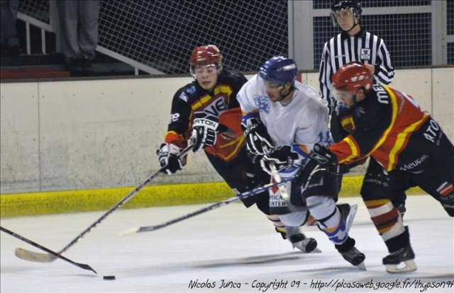 Photo hockey match Meudon - Cherbourg le 05/12/2009