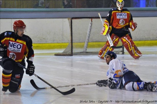 Photo hockey match Meudon - Cherbourg le 05/12/2009