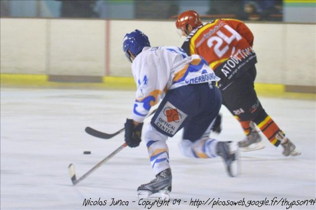 Photo hockey match Meudon - Cherbourg le 05/12/2009
