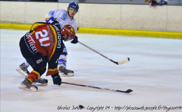 Photo hockey match Meudon - Cherbourg le 05/12/2009