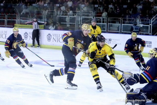 Photo hockey match Nice - Rouen le 02/10/2026
