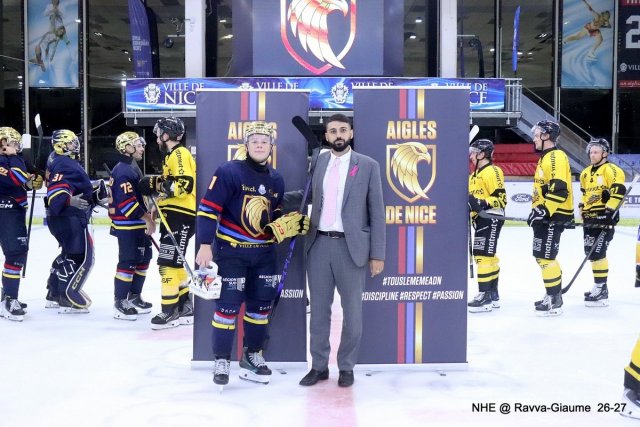 Photo hockey match Nice - Rouen le 02/10/2026