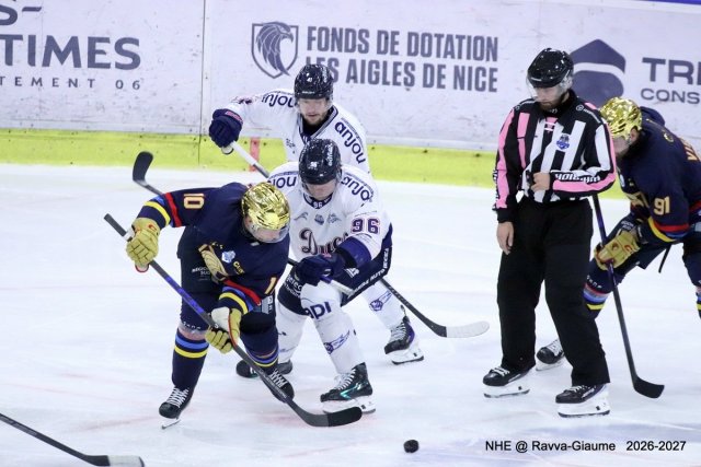 Photo hockey match Nice - Angers  le 09/10/2026