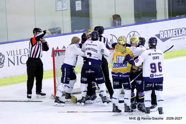 Photo hockey match Nice - Angers  le 09/10/2026