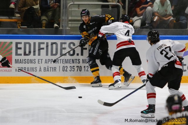 Photo hockey match Rouen - Chamonix  le 09/10/2026
