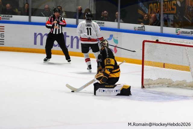 Photo hockey match Rouen - Chamonix  le 09/10/2026