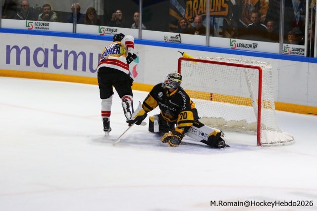 Photo hockey match Rouen - Chamonix  le 09/10/2026