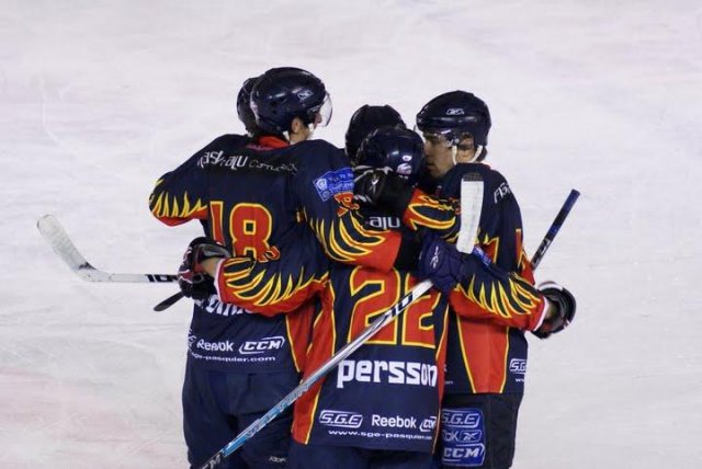 Photo hockey match Nice - Montpellier  le 12/12/2009