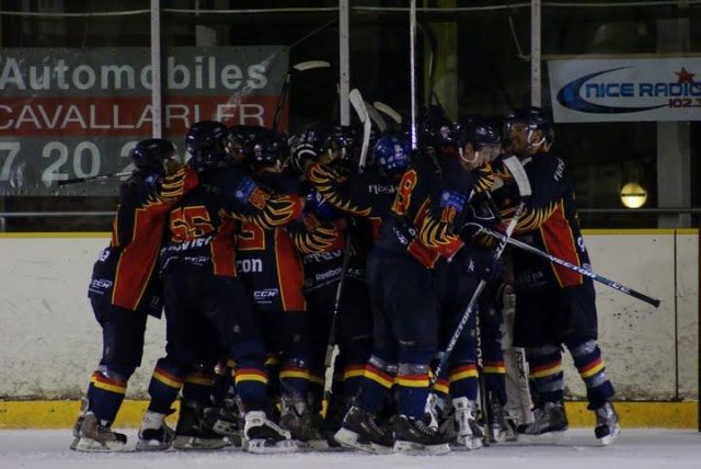 Photo hockey match Nice - Montpellier  le 12/12/2009