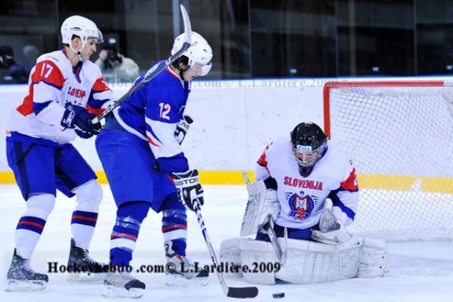 Photo hockey reportage France-Slovénie