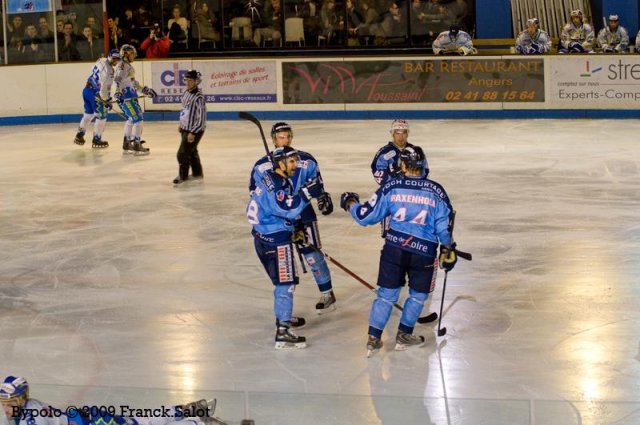 Photo hockey match Angers  - Gap  le 29/12/2009