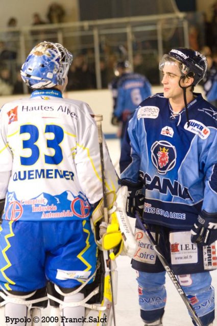 Photo hockey match Angers  - Gap  le 29/12/2009