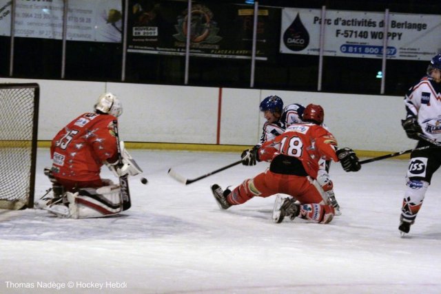 Photo hockey match Amnéville - Brest  le 02/01/2010