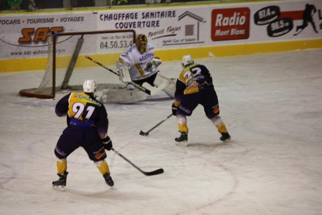 Photo hockey match Chamonix  - Rouen le 02/01/2010