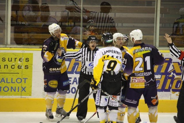 Photo hockey match Chamonix  - Rouen le 02/01/2010