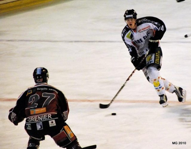 Photo hockey match Bordeaux - Caen  le 16/01/2010
