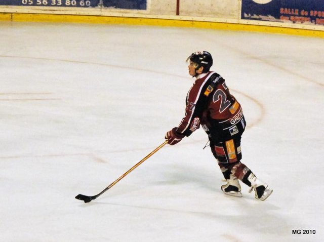 Photo hockey match Bordeaux - Caen  le 16/01/2010