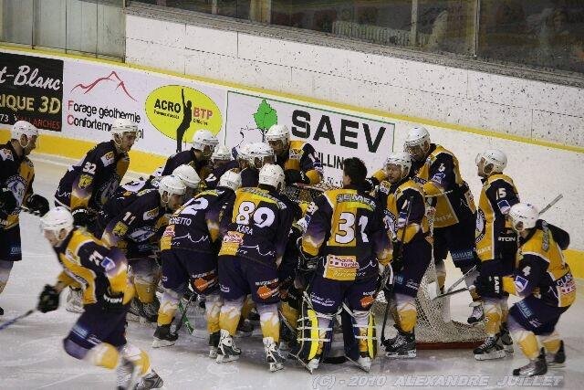 Photo hockey match Chamonix  - Strasbourg  le 23/01/2010