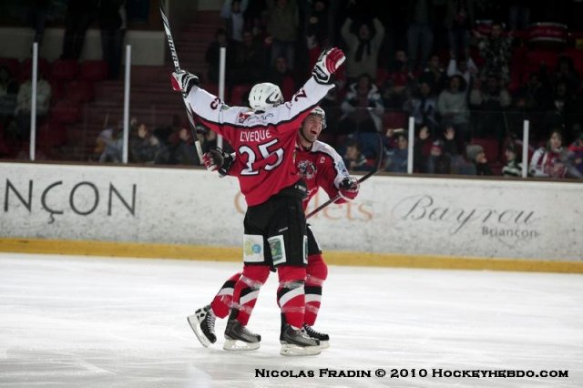 Photo hockey match Briançon  - Rouen le 29/01/2010