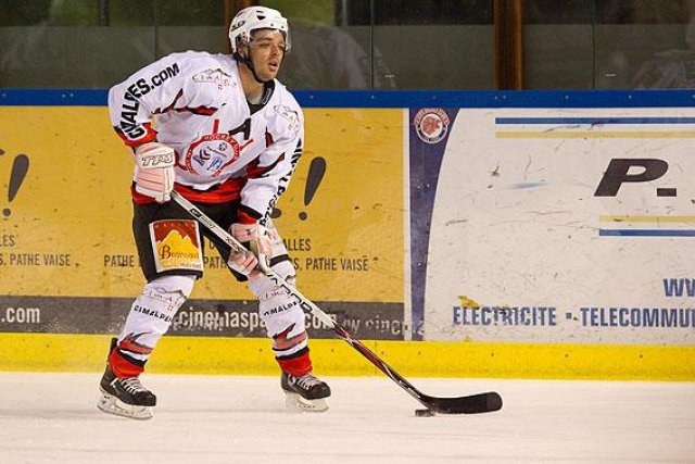 Photo hockey match Lyon - Courchevel-Méribel-Pralognan le 30/01/2010