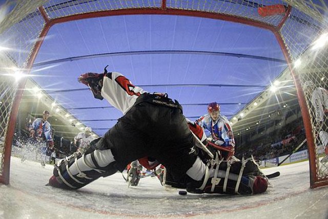 Photo hockey match Lyon - Courchevel-Méribel-Pralognan le 30/01/2010