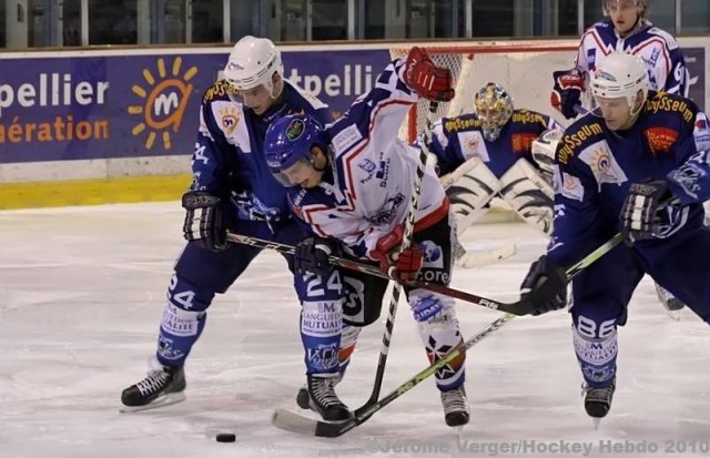 Photo hockey match Montpellier  - Brest  le 30/01/2010