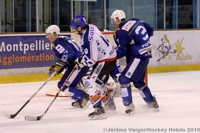 Photo hockey match Montpellier  - Brest  le 30/01/2010