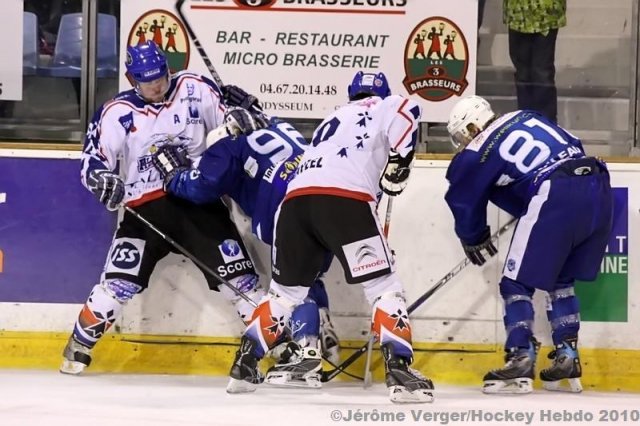 Photo hockey match Montpellier  - Brest  le 30/01/2010