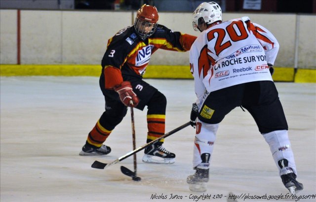 Photo hockey match Meudon - La Roche-sur-Yon le 06/02/2010