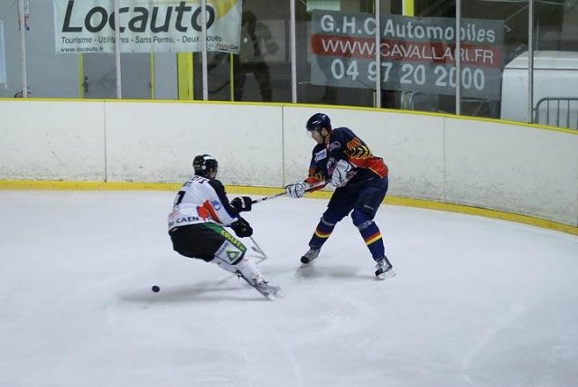 Photo hockey match Nice - Caen  le 13/02/2010