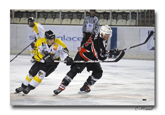 Photo hockey match Courchevel-Méribel-Pralognan - Rouen II le 13/02/2010
