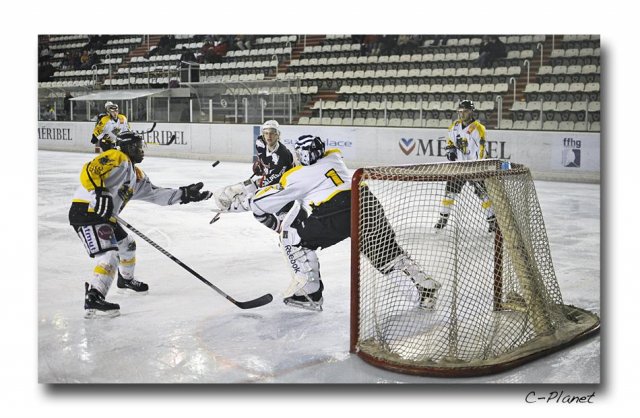 Photo hockey match Courchevel-Méribel-Pralognan - Rouen II le 13/02/2010
