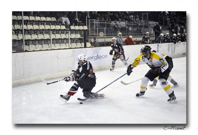 Photo hockey match Courchevel-Méribel-Pralognan - Rouen II le 13/02/2010