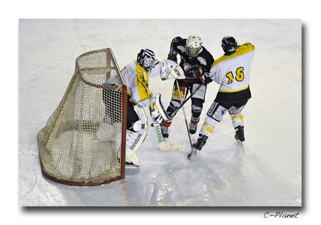 Photo hockey match Courchevel-Méribel-Pralognan - Rouen II le 13/02/2010