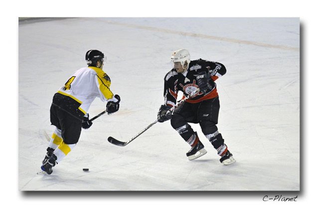 Photo hockey match Courchevel-Méribel-Pralognan - Rouen II le 13/02/2010
