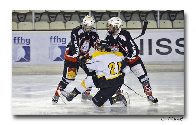 Photo hockey match Courchevel-Méribel-Pralognan - Rouen II le 13/02/2010