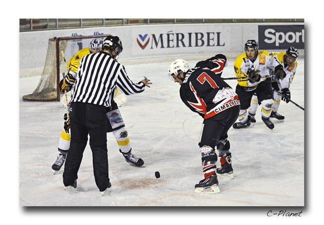 Photo hockey match Courchevel-Méribel-Pralognan - Rouen II le 13/02/2010