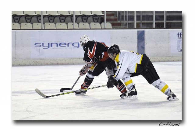 Photo hockey match Courchevel-Méribel-Pralognan - Rouen II le 13/02/2010