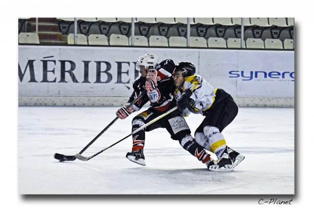 Photo hockey match Courchevel-Méribel-Pralognan - Rouen II le 13/02/2010