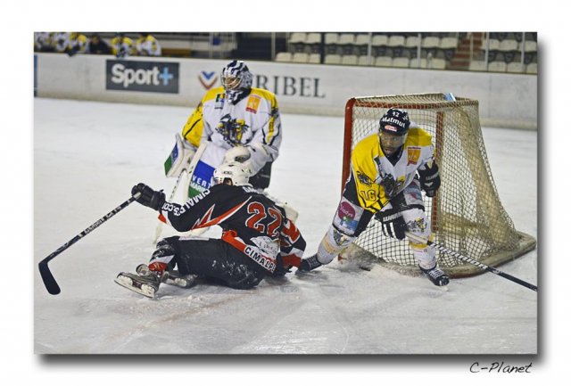 Photo hockey match Courchevel-Méribel-Pralognan - Rouen II le 13/02/2010