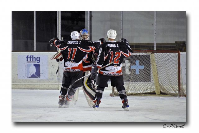 Photo hockey match Courchevel-Méribel-Pralognan - Rouen II le 13/02/2010