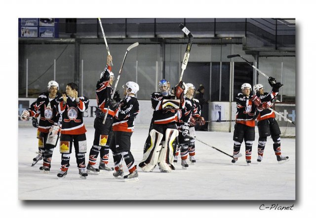 Photo hockey match Courchevel-Méribel-Pralognan - Rouen II le 13/02/2010