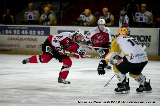 Photo hockey match Briançon  - Strasbourg  le 17/03/2010