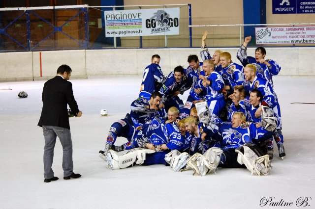 Photo hockey match Reims - Montpellier  le 10/04/2010