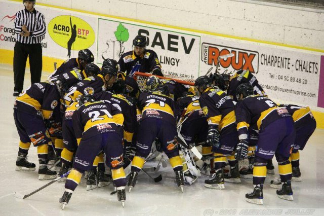 Photo hockey match Chamonix  - Rouen le 18/09/2010