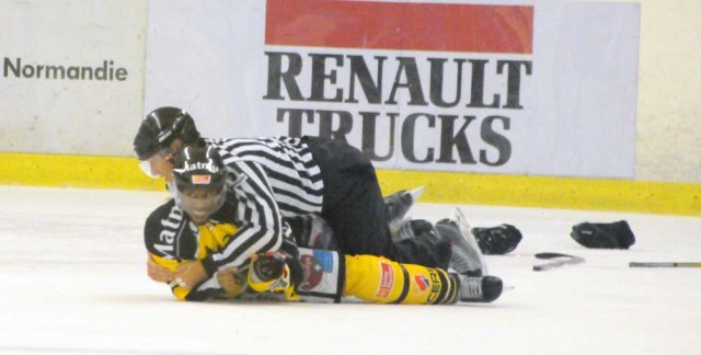 Photo hockey match Caen  - Rouen le 13/10/2010