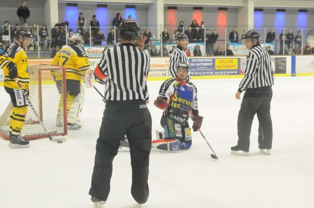Photo hockey match Caen  - Rouen le 13/10/2010